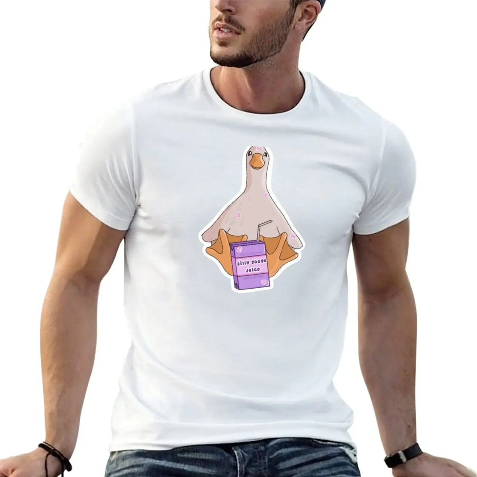 Silly Goose Juice T-Shirt Basic Crew Neck Short Sleeve Top - Aliexpress - FashionsVida