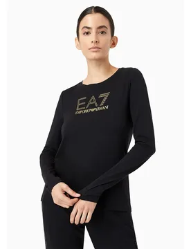 Ea7 Maglietta A Maniche Lunghe 8ntt51_tjdqz_1200 Black S - Emporio armani - FashionsVida