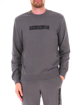 Felpa garzata ANTRACITE L - EA7 EMPORIO ARMANI - FashionsVida