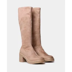 Stivali Con Tacco Padova Beige EU 40