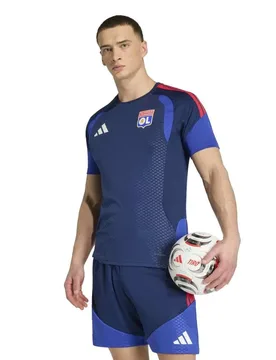 T-shirt à Manches Courtes Entraînement Olympique De Lyon 26/27 Tiro26 Competition Jersey Team Navy Blue 2 / Pure Ruby M - Adidas - FashionsVida