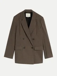 Blazer mit Vichy-Karo Braun M