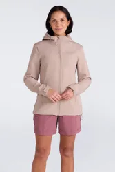 Exodus Womens Water Resistant Softshell Jacket - Beige - Beige - Size: 16