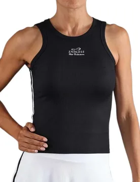 T-shirt Sans Manches Club Collection Black XS - Endless - FashionsVida