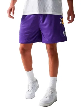 Los angeles lakers mesh pantalón baloncesto (M) - New era - FashionsVida