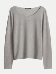 Basicshirt Kirosa soft long Grau 38