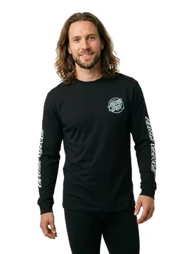 T-shirt à Manches Longues Ermsy Twisted Hand Black M - Santa Cruz - FashionsVida