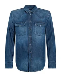 Jeanshemd Herren Blau M Herren