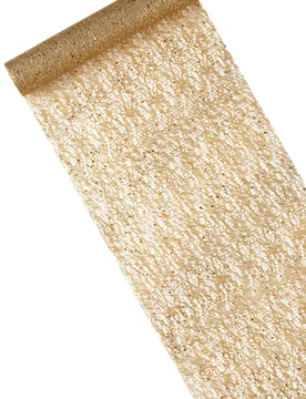 Tischläufer Gold Metallic 28 cm x 5 m - HOBI - FashionsVida