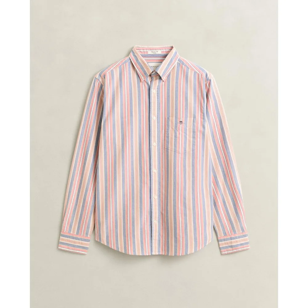 Camisa de hombre oxford de manga larga - Gant - FashionsVida