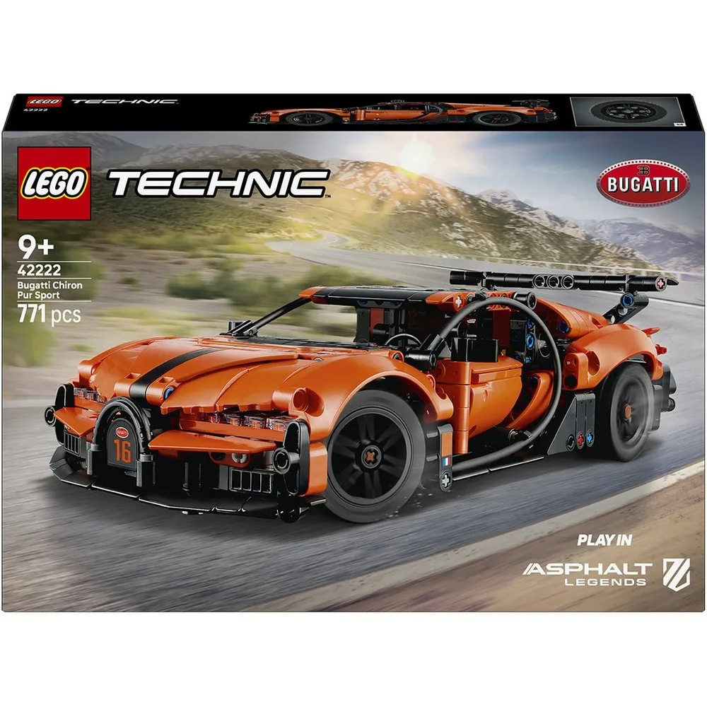 Juego de construcción Hipercoche Bugatti Chiron Pur Sport Technic - 42222 - Lego - FashionsVida