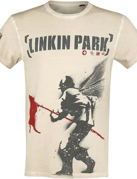 T-Shirt - Hybrid Theory - S bis 4XL - für Männer - Größe M - altweiß - EMP exklusives Merchandise! - Männer - male - Linkin Park - FashionsVida