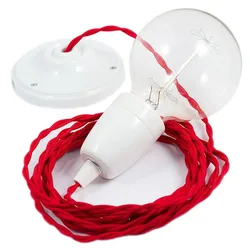 Cables Suspension Luminaire Tm09 1 M Red / White One Size