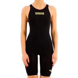 Powerskin Carbon Air2 Open Back Competition Swimsuit Black / Black-Gold FR 30 Women
