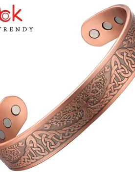 Magnetic Copper Bracelet & Bangles Health care Jewelry Lucky Gift Bangle Cuff For Women Carving Life Tree - Aliexpress - FashionsVida