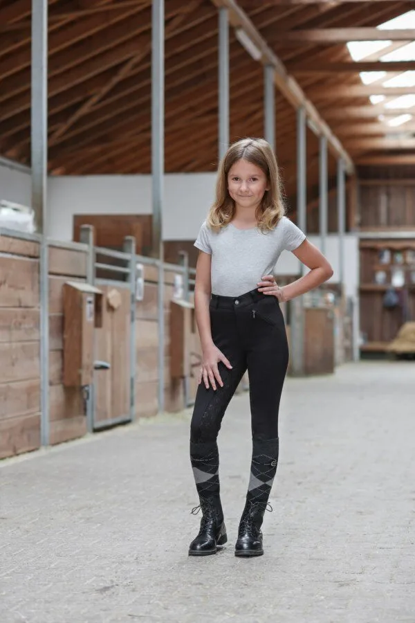 Kinder Reithose Organomic, black 164 - Covalliero - FashionsVida