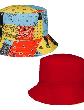 Reversible Summer Bucket Hat by - mixed colours - Female - Size: M (56-57 cm) - Lipodo - FashionsVida