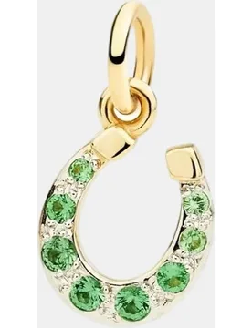 Charm Luck de oro y tsavorita - DoDo - FashionsVida