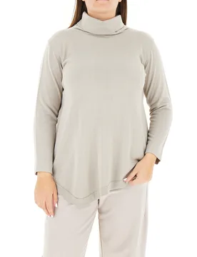 Dolcevita misto lana GRIGIO GHIACCIO M - JURERE - FashionsVida