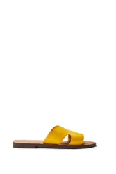 Womens Layana Yellow Sandals Faux Leather - Size Eu 36
