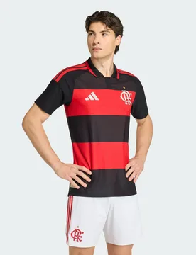 Maglia Home Authentic CR Flamengo 26 L Red / Black - Adidas - FashionsVida