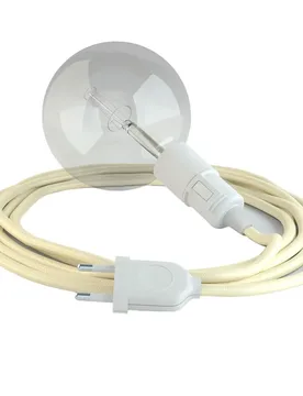 Cables Suspension Luminaire Rm00 5 M Ivory / White One Size - Creative - FashionsVida