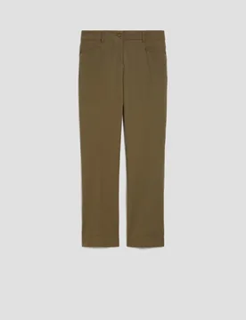 Pantaloni mini-flare fit donna kaki - Pennyblack - FashionsVida