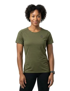 Maglietta A Maniche Corte Endurance Lt Fir Green XS - Scott - FashionsVida