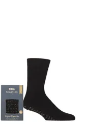 Pair Black Originals Slipper Socks Men's One Size - - Black - Size: One Size