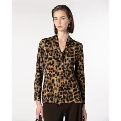 Camiseta de mujer con estampado de inspiración animal
