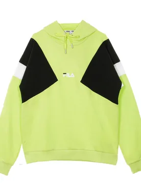 Felpa Leggera Cappuccio Uomo Bade Sharp Green/black/bright White - Fila - FashionsVida