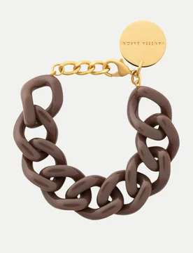 Flat Chain Armband Braun - Vanessa Baroni - FashionsVida