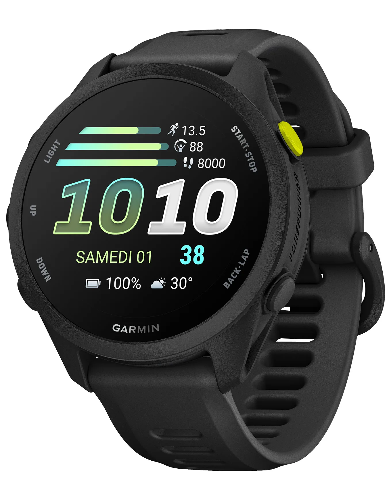 Montre GPS - Forerunner 70 Noir en Silicone - Garmin - FashionsVida