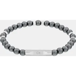 Pulsera de hombre Mixed Beads de acero y hematita