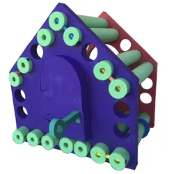 Small House Swimming Pool Shapes Multicolour 92 x 86 x 100 cm unisex