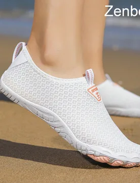 Zapatos de agua Zenbolt para exteriores sin calcetines, zapatos de playa de suela blanda con ajuste ancho para mujeres, adecuados para senderismo en l - Shein - FashionsVida