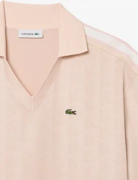Vestido polo de mujer de jacquard con monograma en - Lacoste - FashionsVida