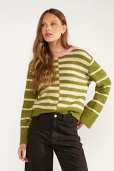 NURIETTE BLOCK STRIPE PULLOVER female