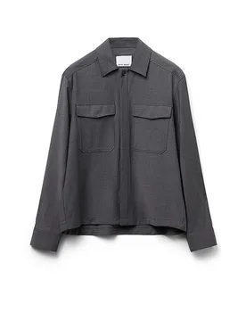 Final Draft Overshirt 555 gris L - Final Draft - FashionsVida