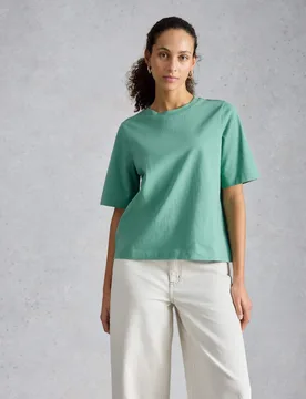 Pure Cotton T-Shirt Teal female - White stuff - FashionsVida