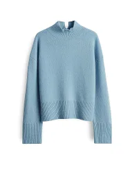 Jersey de cachemira TENNI azul claro L