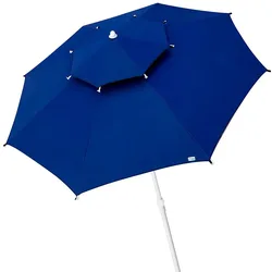 Parapluie Octogonal Avec Mât En Métal Double Toit Et Protection Uv30 280 Cm