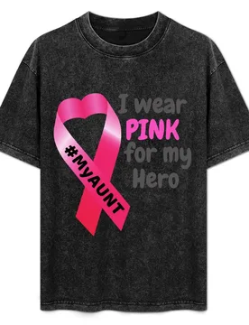 I wear PINK for my Hero -My AUNT T-Shirt Moisture Control Sports Tee - Aliexpress - FashionsVida