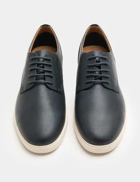 Contrast Sole Derby Shoes Navy male - M&S - FashionsVida