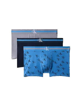 Boxers Lv00nb636 Trunk 3 Unità Dark Sapphire / Smudge Ck Small Posei S - Calvin Klein - FashionsVida