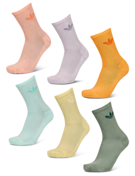Crew 6 Pack Unisex Socken - Lila - Größe 43-45 Purple 43-45 - Adidas - FashionsVida