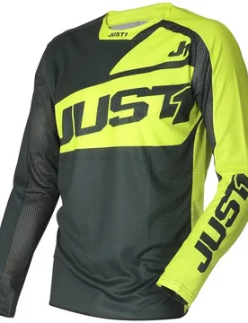 Maglia Moto Cross Enduro J-FORCE VERTIGO Grigio Giallo taglia S - JUST1 - FashionsVida