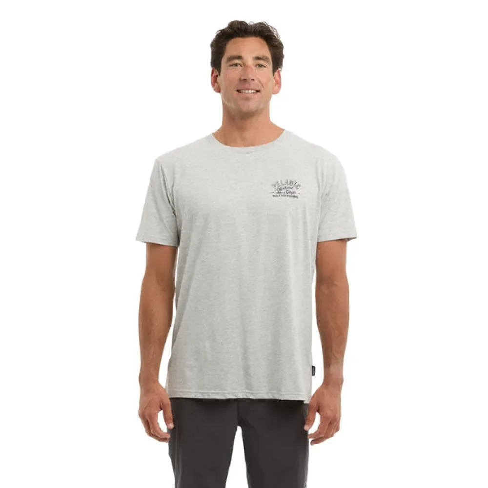 Premium Tri-blend Gear Up Short Sleeve T-shirt Heather Light Grey M Men - PELAGIC - FashionsVida