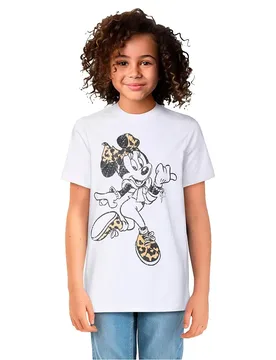 Maglietta A Maniche Corte Set Minnie Mouse White / Heather Grey 146-152 cm - Miss Tee - FashionsVida