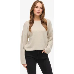 Jersey de mujer punto cuello redondo